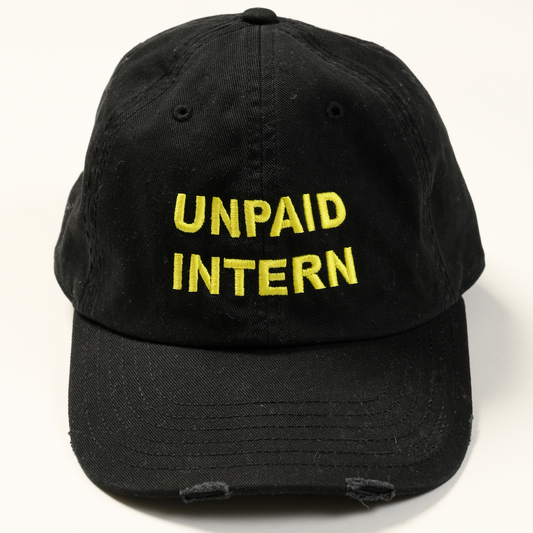 Unpaid Intern Cap Black